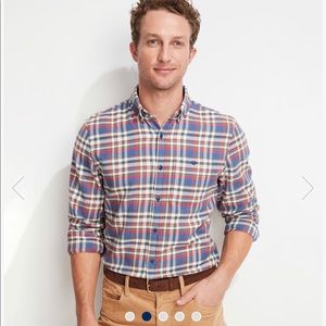 Vineyard Vines Slim Fit Flannel Button-Down